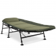 Dellonda Deluxe Wide Adjustable Fishing Bedchair Fleece Mattress & Built-In Pillow, 3 Legs & 6 Adjustable Feet DL78