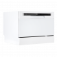 Baridi Compact Tabletop Dishwasher 6 Place Settings, 6 Programmes, Low Noise, 6.5L Cycle, Start Delay - White DH83