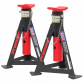 Axle Stands (Pair) 3 Tonne Capacity per Stand - Red AS3R