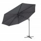 Dellonda Ø3m Garden/Patio Cantilever Parasol/Umbrella with Crank Handle, Tilt, 360° Rotation and Cover, Grey DG267