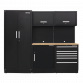 Premier 2.5m Storage System - Oak Worktop APMSCOMBO1W