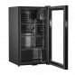 Baridi Under Counter Wine/Drink/Beverage Cooler/Fridge, Built-In Thermostat, Light, Security Lock, 85 Litre – Black DH13