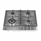 Baridi Gas Hob with 4 Cooking Zones 60cm - Stainless Steel DH225