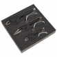 Locking Pliers Set 3pc Quick Release - Black Series AK6863B