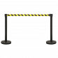 Retractable Safety Belt Barrier Post - Set of 2 EV23