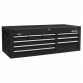 Topchest 9 Drawer with Ball Bearing Slides - Black AP4109B