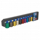 Multi-Coloured Socket Set 10pc 1/2"Sq Drive WallDrive® Metric AK288