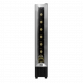 Baridi 7 Bottle 15cm Slim Wine Cooler with Digital Touch Screen Controls, Stainless Steel DH77
