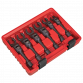 Flexi-Head Flare Nut Diesel Injection Wrench Set 6pc 3/8"Sq Drive AK6901