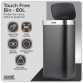 Sensor Bin 80L - Black/Stainless Steel DH283