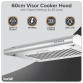 Baridi Visor Cooker Hood Extractor Fan 60cm - Stainless Steel DH108