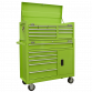 Topchest 9 Drawer with Ball Bearing Slides - Green AP4109HV