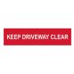 Keep Driveway Clear - PVC 200 x 50mm SCA5252