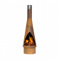 Dellonda Outdoor/Garden/Patio Conical Chiminea, Fireplace, Fire Pit, Heater, H127cm - Corten Steel DG110
