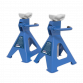 Axle Stands (Pair) 2 Tonne Capacity per Stand Ratchet Type - Blue VS2002BL