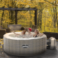 Dellonda 2-4 Person Inflatable Hot Tub Spa with Smart Pump - Rattan Effect DL90
