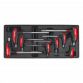 Tool Tray with T-Handle Ball-End Hex Key Set 8pc TBT06