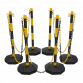 Black/Yellow Post & Chain Kit 25m BYSBKIT