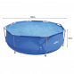 Dellonda 10ft Steel Frame Swimming Pool Round with Filter Pump, Blue DL19