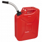 Screw Cap Metal Jerry Can 20L - Red JC20SCR