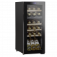 Baridi 18 Bottle Dual Zone Wine Cooler, Fridge with Digital Touch Screen Controls, Wooden Shelves & LED Light, Black DH89