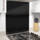 Baridi 60cm Splashback for Cooker Hoods, Extractor Fans, Black Glass DH194