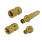 Brass Nozzle & Fittings Kit 4 Piece 12.5mm (1/2in) FAIHOSESET4