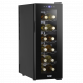 Baridi 12 Bottle Wine Cooler with Digital Touch Screen Controls & LED Light, Black DH73
