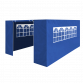 Dellonda Premium Side Walls/Doors/Windows for Gazebo/Marquee, Fits 3 x 4.5m Models - Blue DG151
