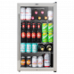 Baridi Under Counter Wine/Drink/Beverage Cooler/Fridge, Built-In Thermostat, Energy Class E, 85 Litre - Stainless Steel DH31