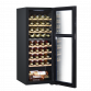 Baridi 36 Bottle Dual Zone Wine Cooler, Fridge with Digital Touch Screen Controls, Wooden Shelves & LED Light, Black DH91
