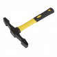 Double Ended Scutch Hammer with Fibreglass Handle SR707