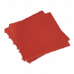 Polypropylene Floor Tile 400 x 400mm - Red Treadplate - Pack of 9 FT3R