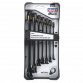 Combination Ratchet Spanner Set 7pc Black Series Metric AK7978