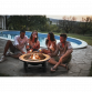 Dellonda 30" Deluxe Traditional Style Fire Pit/Fireplace/Outdoor Heater - Slate DG111