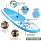 Dellonda Inflatable Stand Up Paddle Board 10'6" - Blue/White DL152