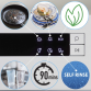 Baridi Compact Tabletop Dishwasher 8 Place Settings, 6 Programmes, Low Noise, 8L Cycle, Start Delay - White DH86