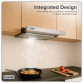 Baridi Telescopic Cooker Hood with Aluminium Filters 60cm - Stainless Steel DH286