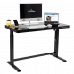 Dellonda Black Electric Adjustable Standing Desk with USB & Drawer, 1200 x 600mm DH53