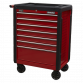 Rollcab 7 Drawer with Ball-Bearing Slides - Red AP3407