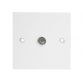 Single Flush Coax TV Socket White DCN7119NB