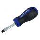 Soft Grip Stubby Screwdriver Flared Slotted Tip 6.5 x 38mm FAISDFS