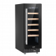 Baridi 20 Bottle Slim 30cm Built-In Wine Cooler, Touchscreen Controls, Black DH203