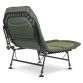 Dellonda Deluxe Wide Adjustable Fishing Bedchair Fleece Mattress & Built-In Pillow, 3 Legs & 6 Adjustable Feet DL78