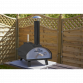 Dellonda Portable Wood-Fired 14" Pizza Oven and Smoking Oven, Black/Stainless Steel DG10