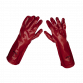 Red PVC Gauntlets 450mm - Pack of 12 Pairs 9114/12