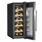 Baridi 12 Bottle Wine Cooler with Digital Touch Screen Controls & LED Light, Stainless Steel DH74