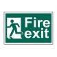Fire Exit Man Running Left - PVC Sign 300 x 200mm SCA1508