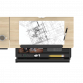 Dellonda Electric Standing Drafting Desk Ergonomic Drawing Sit/Stand Table 0-40° DH71