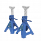 Axle Stands (Pair) 2 Tonne Capacity per Stand Ratchet Type - Blue VS2002BL